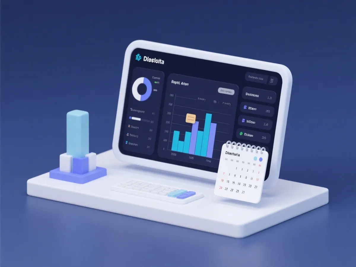 数据面板与开奖日历示意图