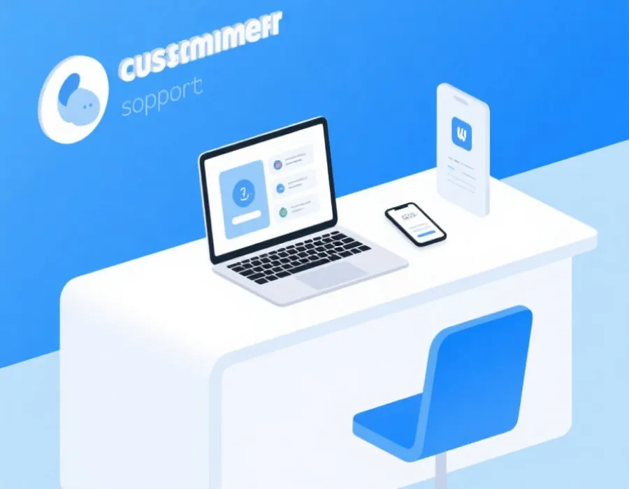 客服支持与联系说明示意图